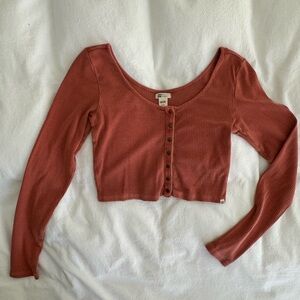 Billabong Burnt Orange Crop Top